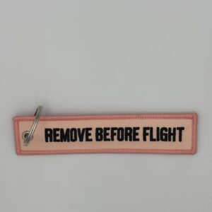 Haft różowy – REMOVE BEFORE FLIGHT