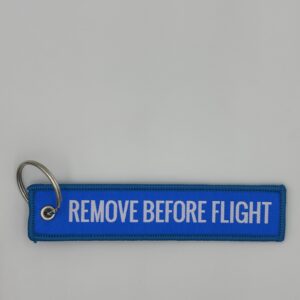 Haft niebieski – REMOVE BEFORE FLIGHT